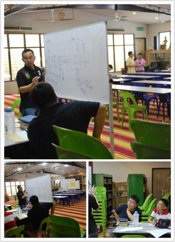 自己找资料然后轮流分享